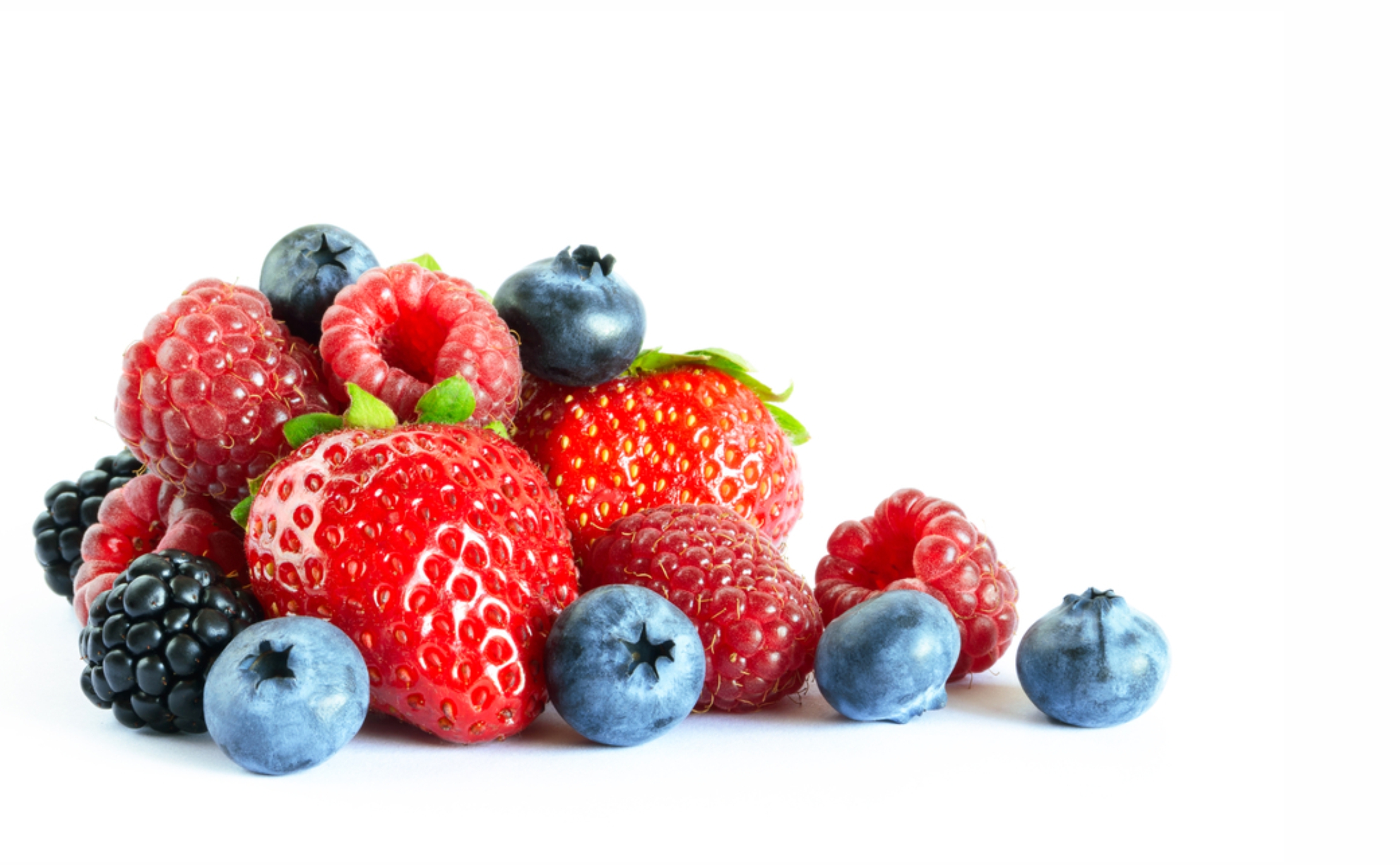 Frutas de cor vermelha